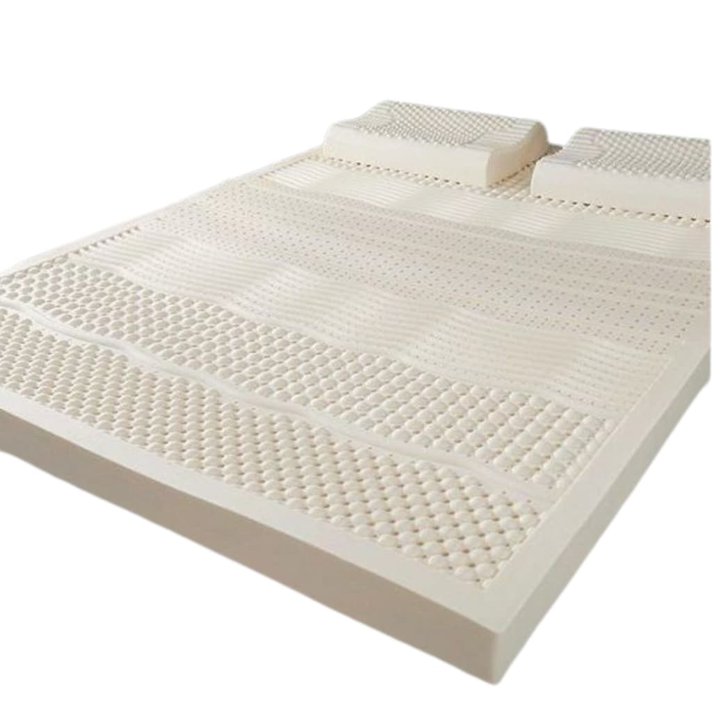 Colchão Pillow Top Casal Queen Size Látex Natural Premium branco