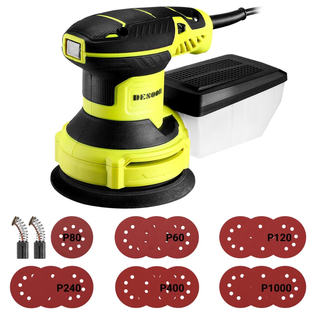 Lixadeira Eletrica Profissional Para Madeira Gesso Parede 220V Lixadeira Roto Orbital 350W Desoon