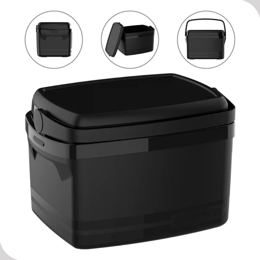 Caixa Termica Cooler 5L Pequena Preta Com Alça Soprano