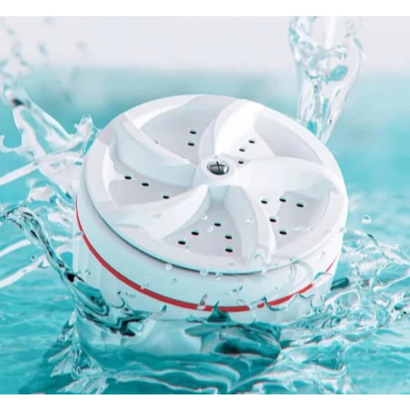 Mini Máquina de Lavar Roupas Toalhas no Balde Portátil Branca