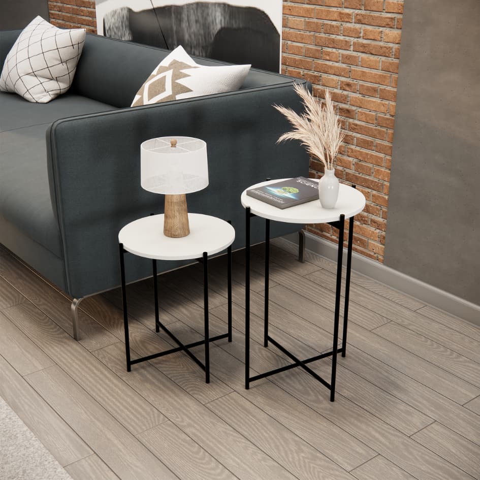 Kit Mesas de centro Articuladas–Mesa de Centro baixa + mesa de centro alta disponiveis cor