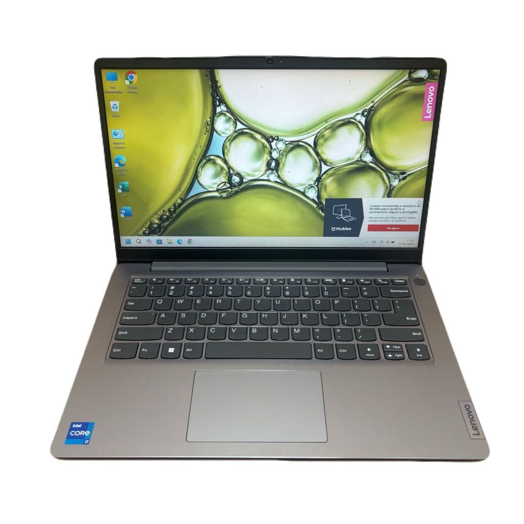 Notebook Lenovo Intel I7-1165g7 8gb Ddr4 M.2 512gb Win 11 (Vitrine)
