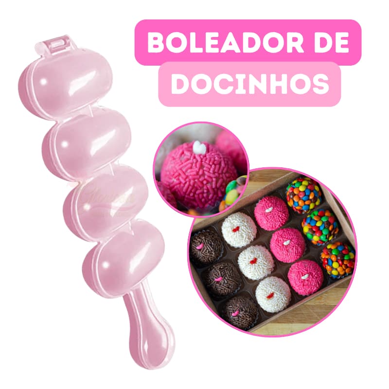 Boleador de Doces Enrolador e Modelador de  Brigadeiros Cores Variadas