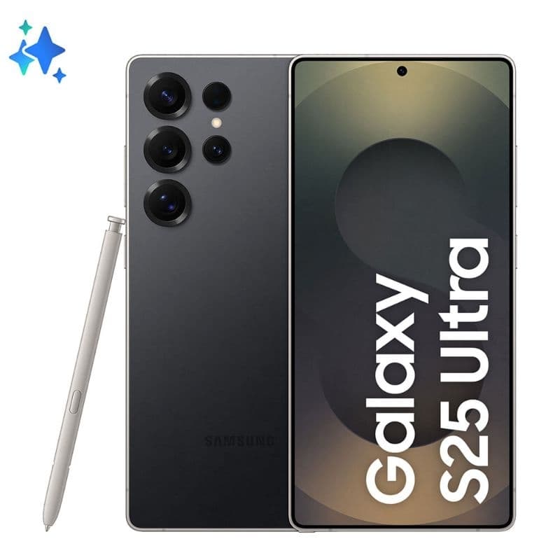 Smartphone Samsung Galaxy S25 Ultra Titânio Preto com S-Pen, 6.9 polegadas, 12GB RAM, AI, IP68, Snapdragon 8 Elite