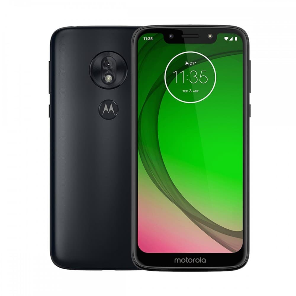 Motorola Moto G7 Play 32Gb Dual Sim Azul Indigo - Imagem frontal e traseira