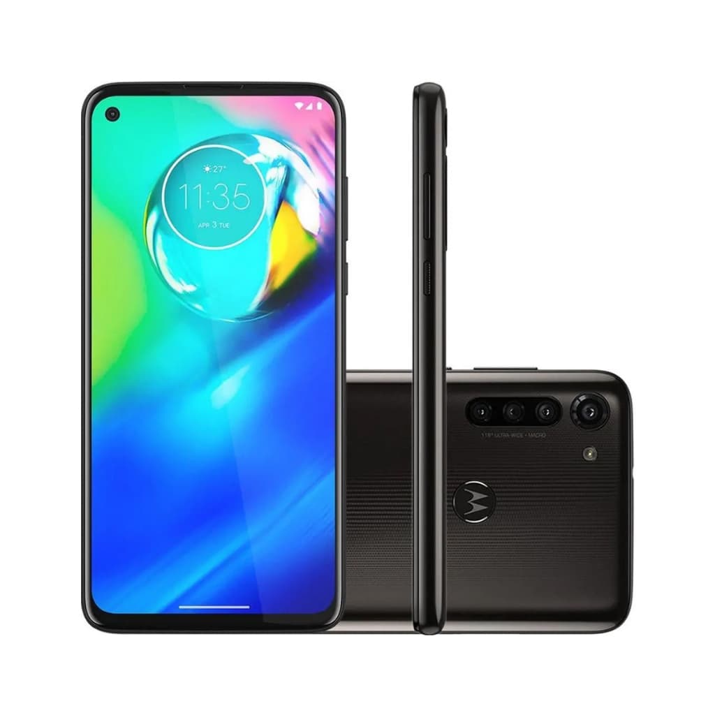 Motorola Moto G8 Power 64GB 4GB Ram 6.4'' Câm. 16Mp Revisado - Tela frontal com efeito de água e câmera quádrupla na traseira
