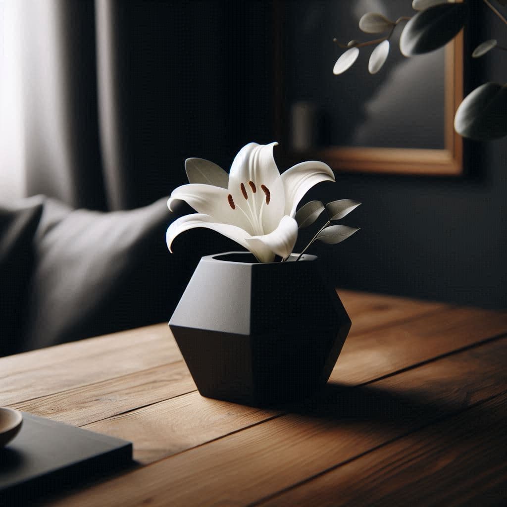 Vaso Geométrico para Suculentas | Design Moderno Decorativo | Vaso Pequeno de Mesa | Impressão 3D