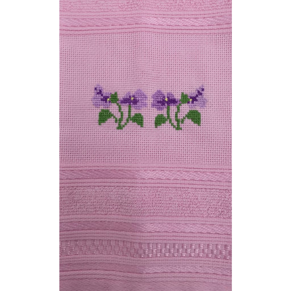 Toalha de Mão Santista 33x50cm | Alta absorção | Bordado Manual | Lavabo | Presente Artesanal