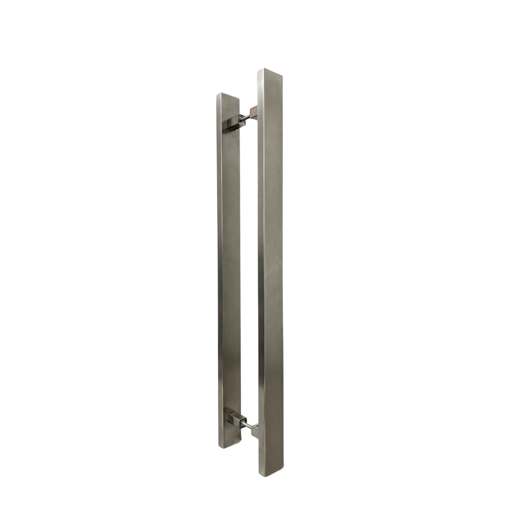 Puxador de porta em aço inoxidável escovado 60cm 50cm entre furos