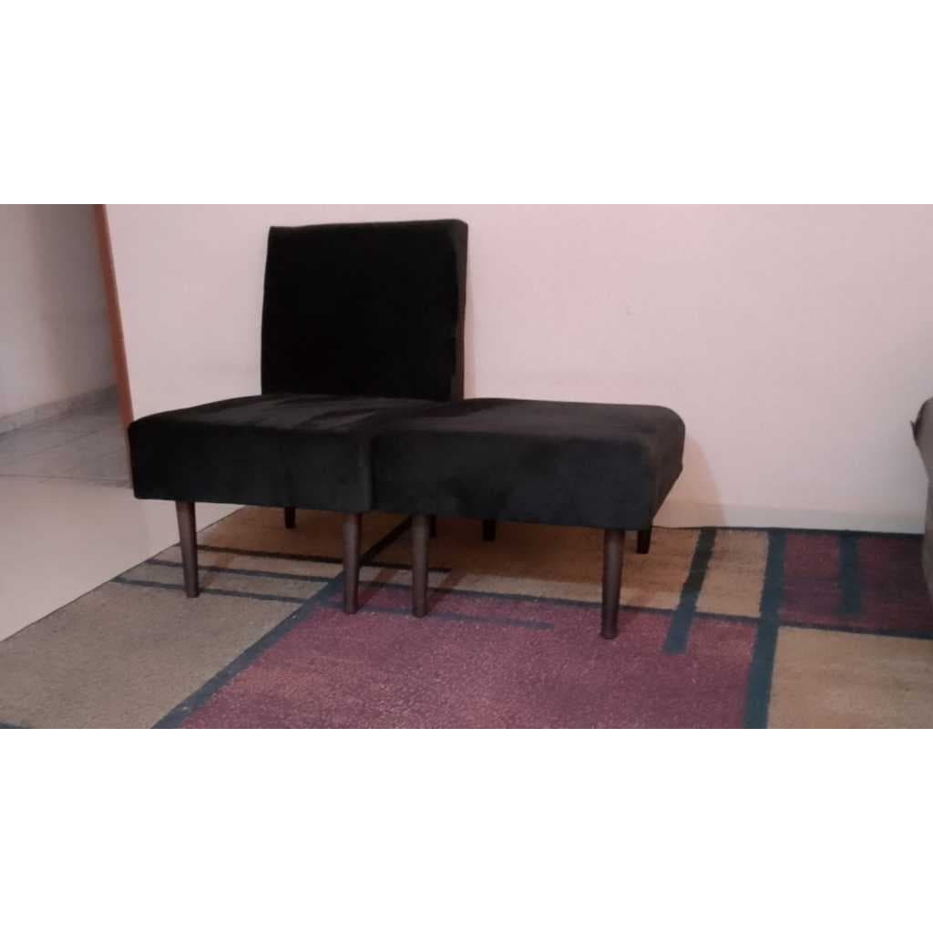 BANQUETA POLTRONA MODULO RAVI MARCA  BIGSONO COM CHAISE VENDIDA A PARTE ALTURA COM OS PÉS 0,44