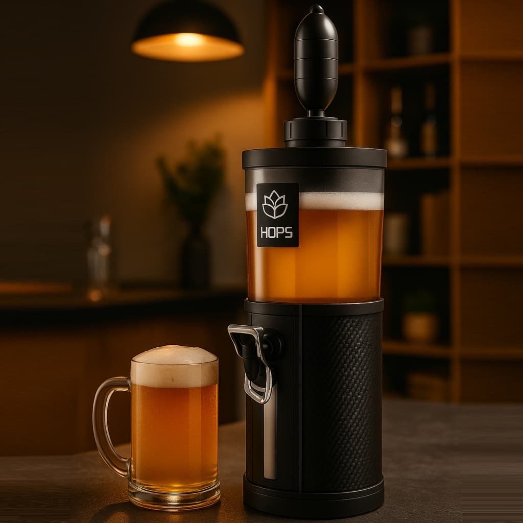 Chopeira Portátil Torre De Chopp 2,8 Litros Refrigerada Gelo Cervejeira Serpentina De Alumínio N280
