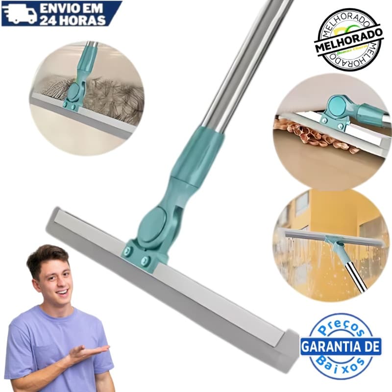 Rodo De Limpeza Dobrável Multifuncional Vassoura De Silicone Casa  Banheiro Molhado E Seco De Uso Duplo Vassoura