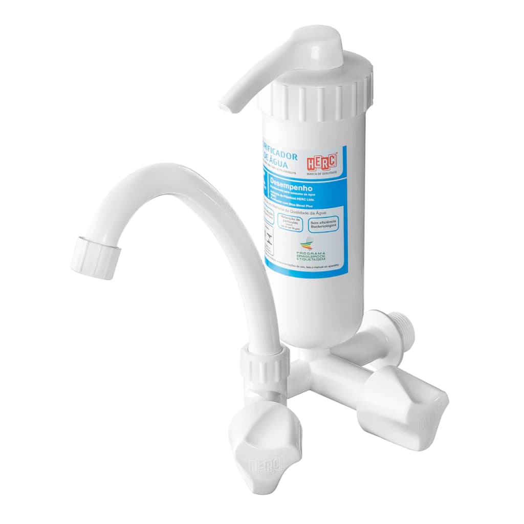 Purificador de Água Parede com torneira Móvel Herc - Branco