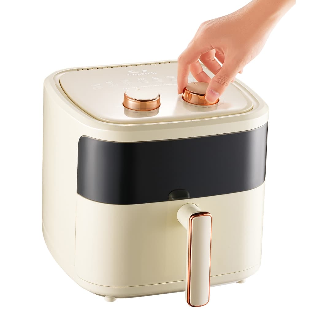 AirFryer Fritadeira Eletrica Sem Óleo 4,7L Panela de Fritar a Vapor Fryer Bege 110V OU 220v