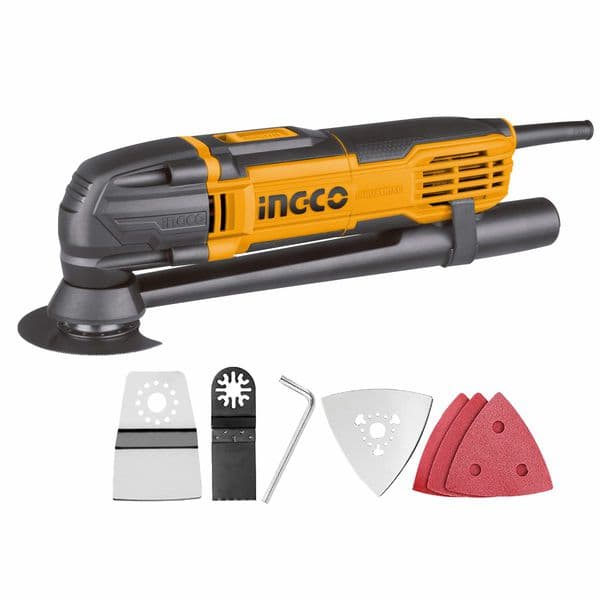 Multiferramenta Oscilante Elétrica Ingco 300W Com Acessórios Cortadora Lixadeira Multifunções