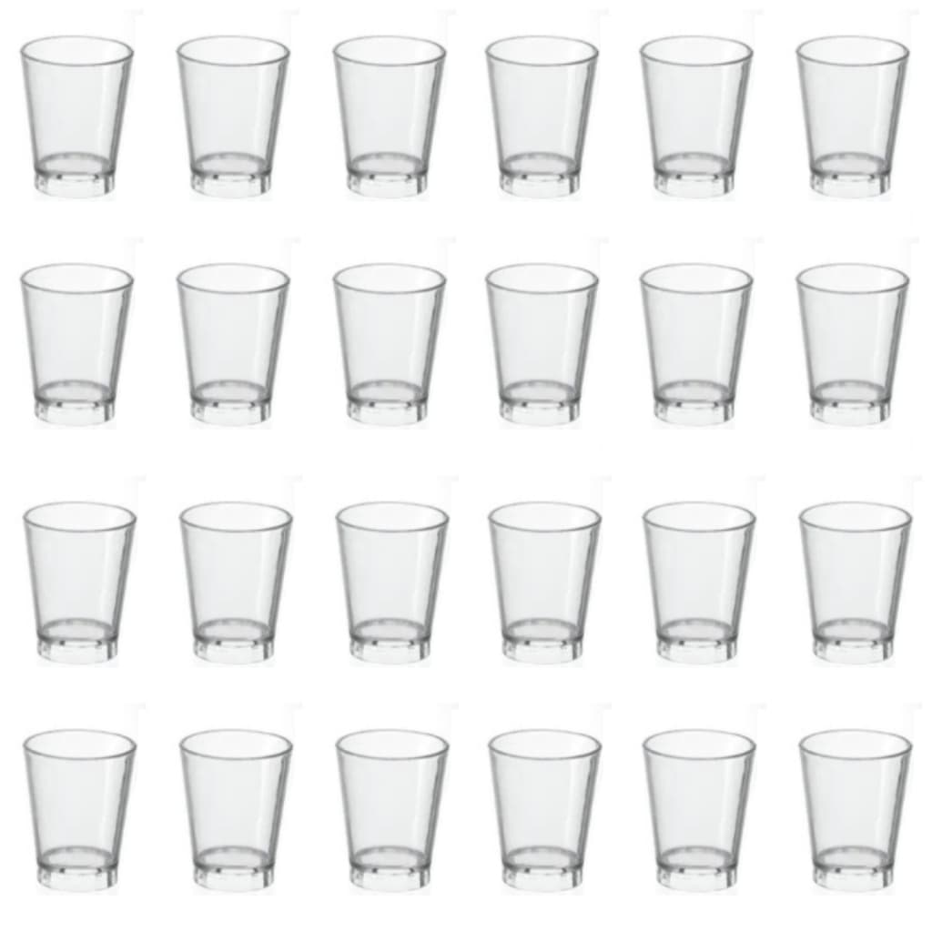 Kit Copo Dose Shot, Jogo Copo Aperitivo ACRÍLICO, Copos de Acrílico Erca Reutilizável Bar e Festas