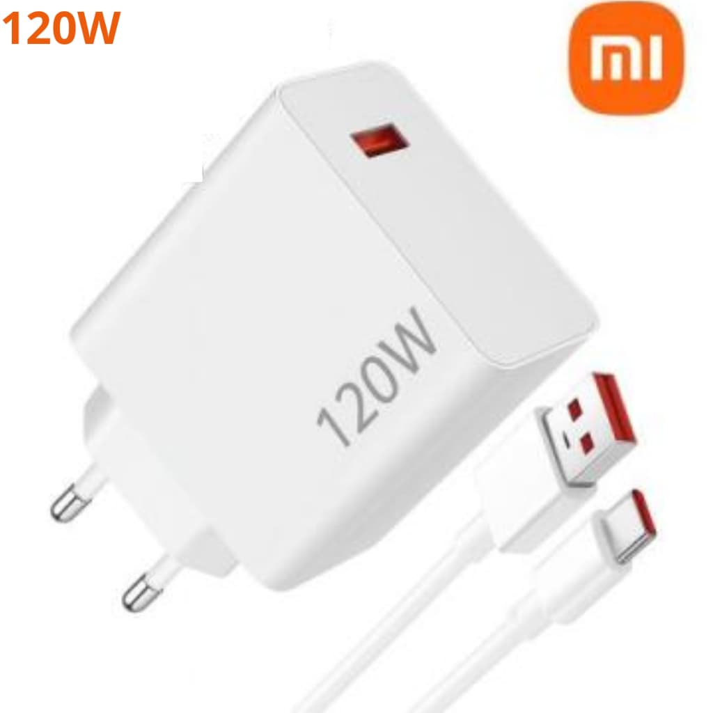 Carregador Xiaomi Turbo 120W com cabo USB-C