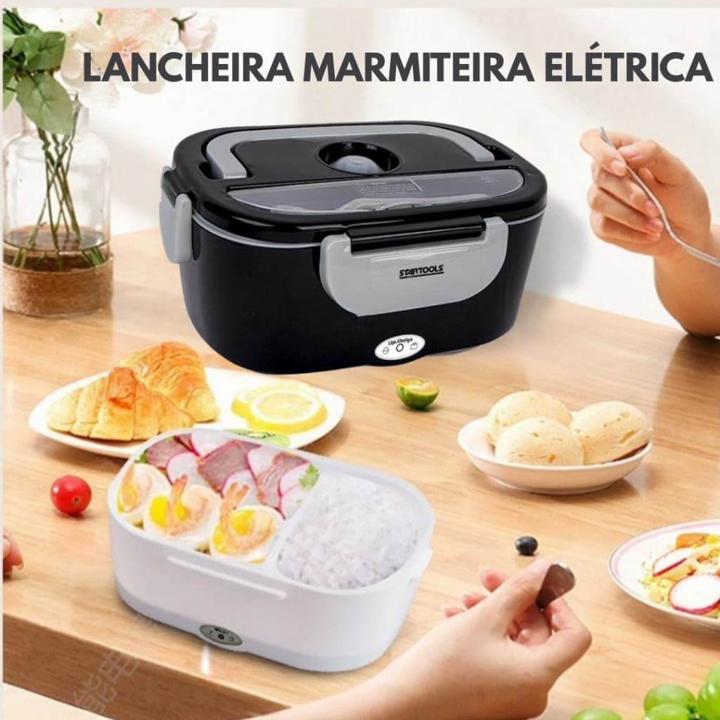 Marmiteira Elétrica Térmica Bivolt 110V / 220V Portátil 1,5 Litro com Inox  Lancheira Elétrica Portátil Passeio Trabalho