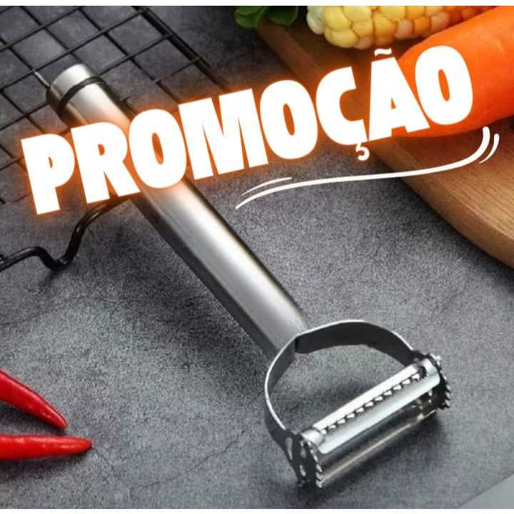 Descascador de legumes em aço inoxidável com lâmina dupla móvel em promoção