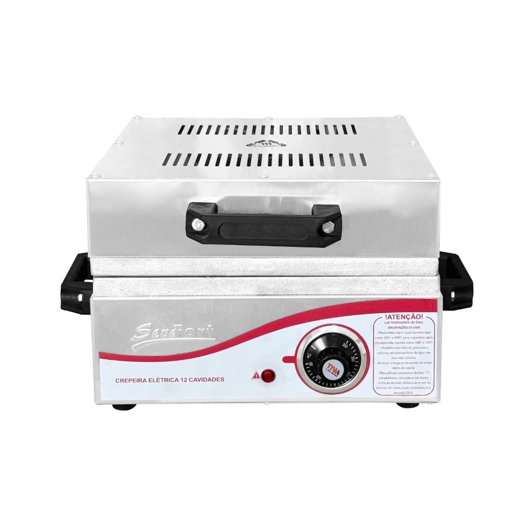 Crepeira elétrica industrial 12 cavidades Santori 220V