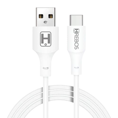 Cabo carregador USB-C para USB-A, 2 metros, marca HiREBOS