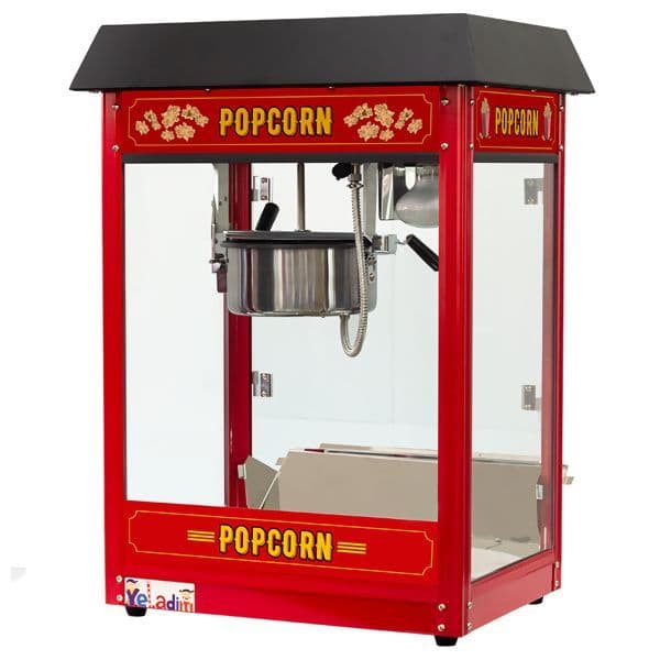 Pipoqueira Profissional Elétrica Vermelha Vintage 110/220v