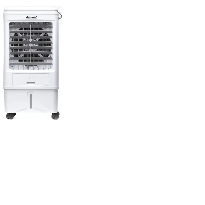 Climatizador Ar Frio 18 L Portátil Evaporativo Industrial Umidificador Branco Amvox ACL 018