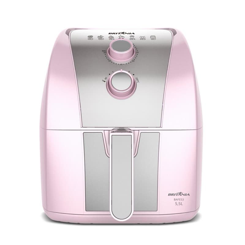 Fritadeira elétrica rosa Britânia BAFE53 5,5L 1500W