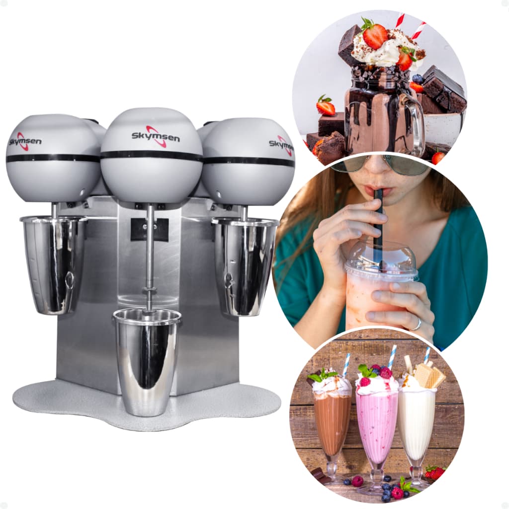 Batedor de Milkshake Skymsen com Três Hastes - Imagens de Produto