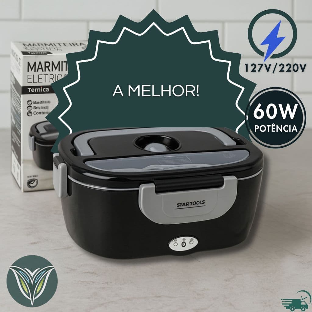 Marmita Elétrica Térmica Bivolt Portátil Bivolt 12V/24V|110/220V Marmiteira Eletrica Esquenta Comida Uber