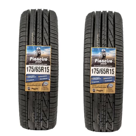 2 Pneus Aro 15 - 175/65/R15 Remold - GP54 - Qualidade Inmetro