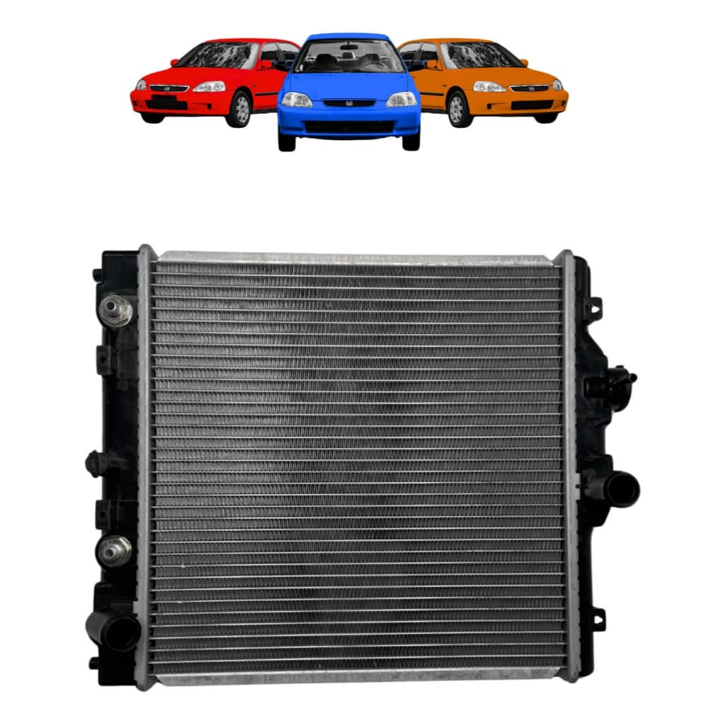 Radiador Honda Civic 1.6 1992 á 2000 Aut/mec C/ar  Cambio: Automático  Com Ar Condicionado  : 19010p2ra01 / 19010pehm01