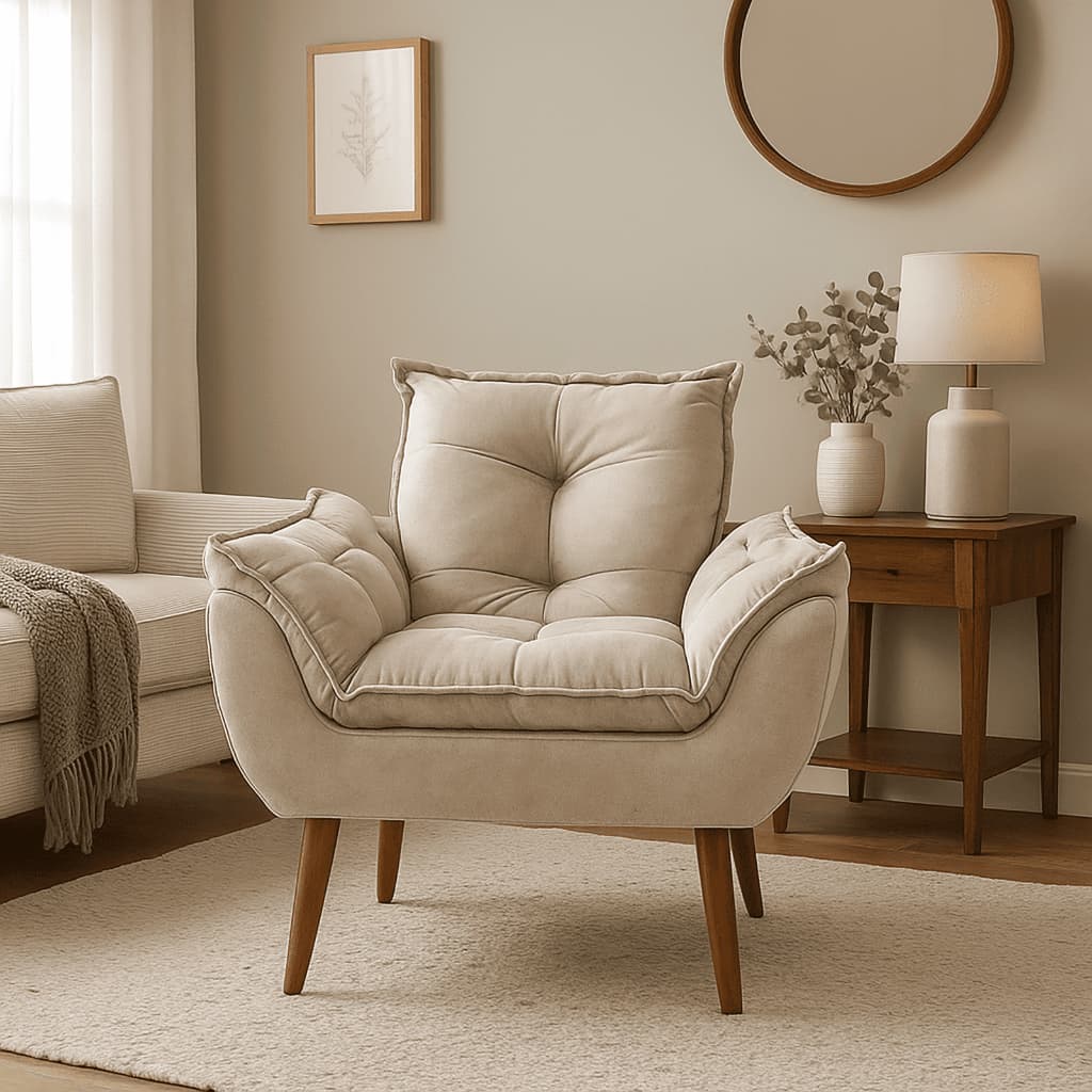 Poltrona Decorativa - Poltrona Para Sala De Estar - Poltrona Para Escritório Poltrona Para Recepção