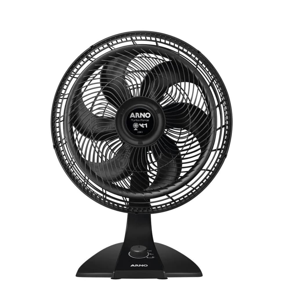 Ventilador Arno VF42 Turbo Force preto 40cm mesa e parede