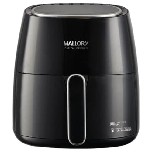 Fritadeira de Ar Mallory Digital Premium 5,5L Preto - Fritadeira de Ar Mallory Digital Premium 5,5L Preto