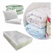 Kit com 100 sacos protetores plásticos transparentes para edredom e cobertores
