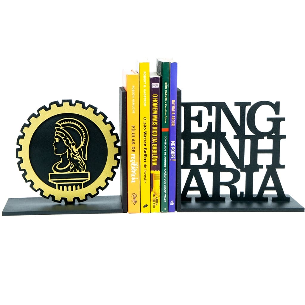Aparador de livros engenharia com design de engrenagem para escritório