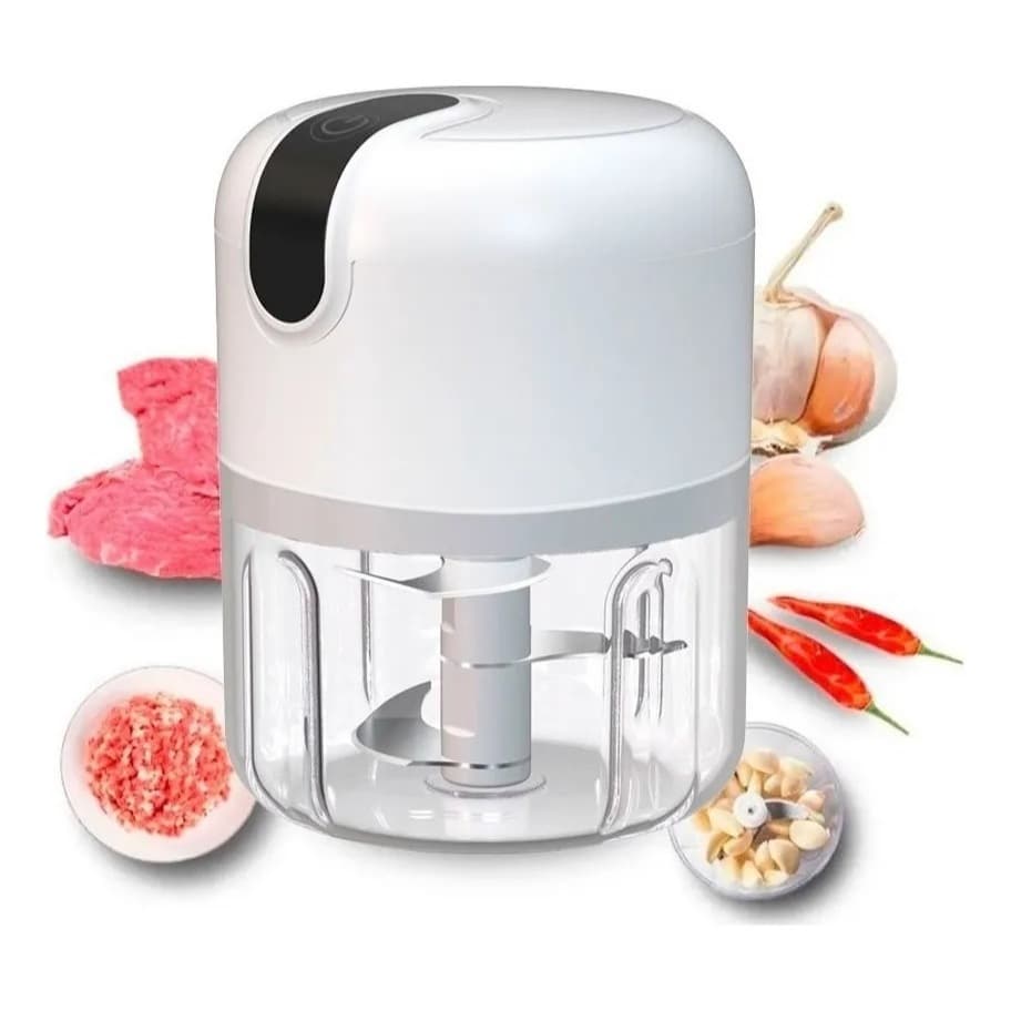 MINI PROCESSADOR DE ALIMENTOS ELÉTRICO BRANCO