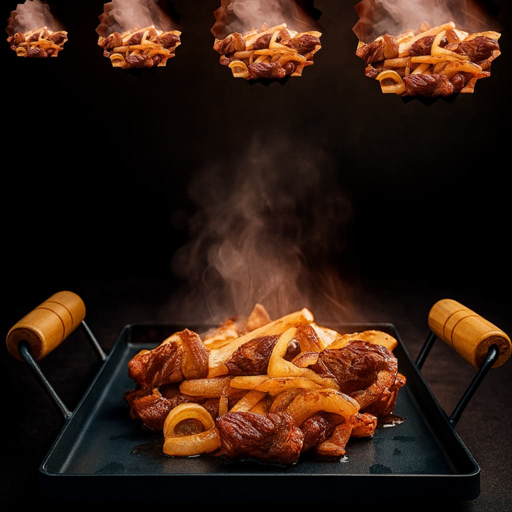 Chapa Bifeteira Industrial 27X27CM Para Fritar Hambúrguer Bife E Fazer Lanches