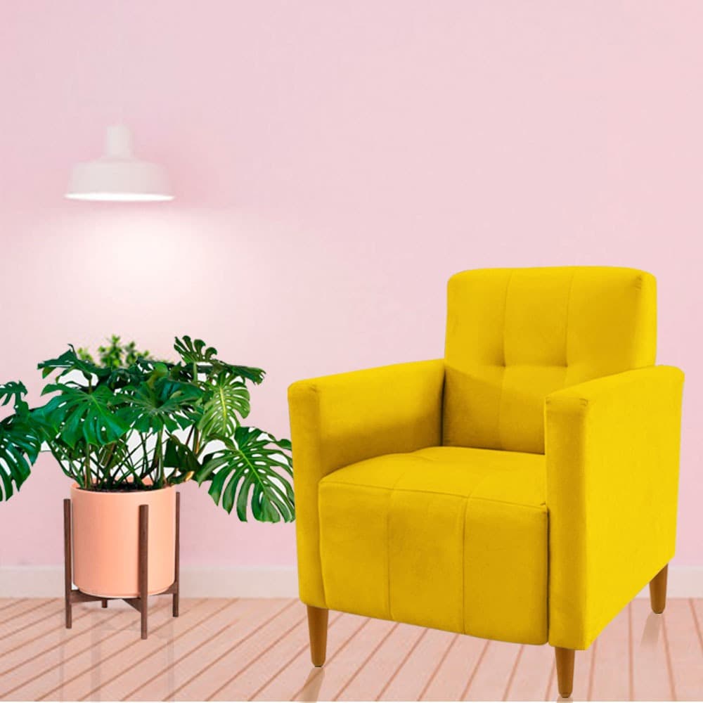 Poltrona  Organica Reforçada Pés Firme  Sofa Mamãe Amamentação  Leitura Confortavel Macia Visammer