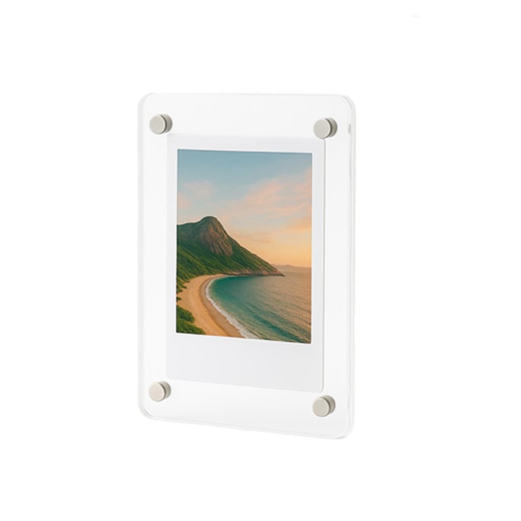 Porta Retrato Polaroid Acrílico Magnético Decorativo 1UN