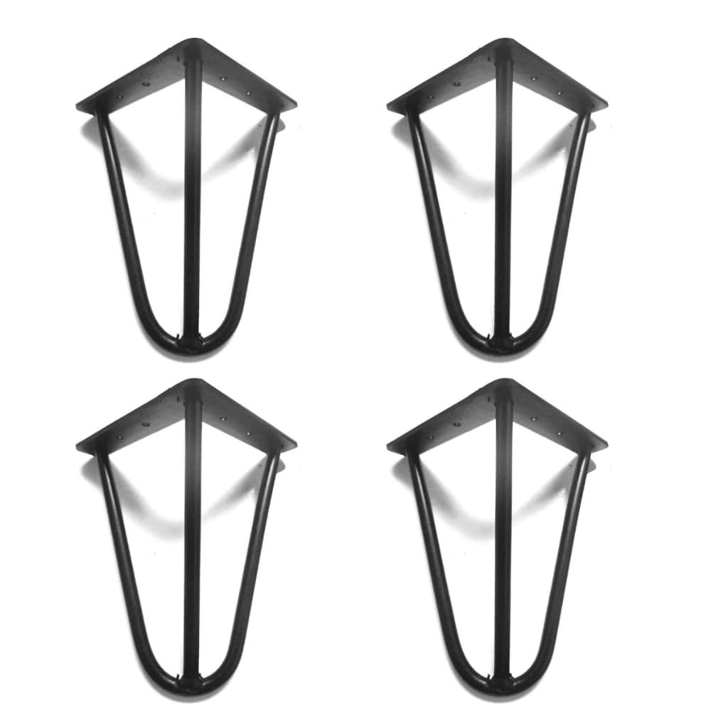Pés de Ferro 25cm 07mm Pés para Sofá Cama Pés Industrial Hairping Legs