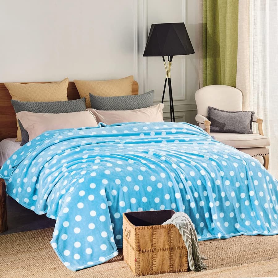 Cobertor Flor Celta Estampado 1,80 x 2,00 Manta Casal 100% Poliéster
