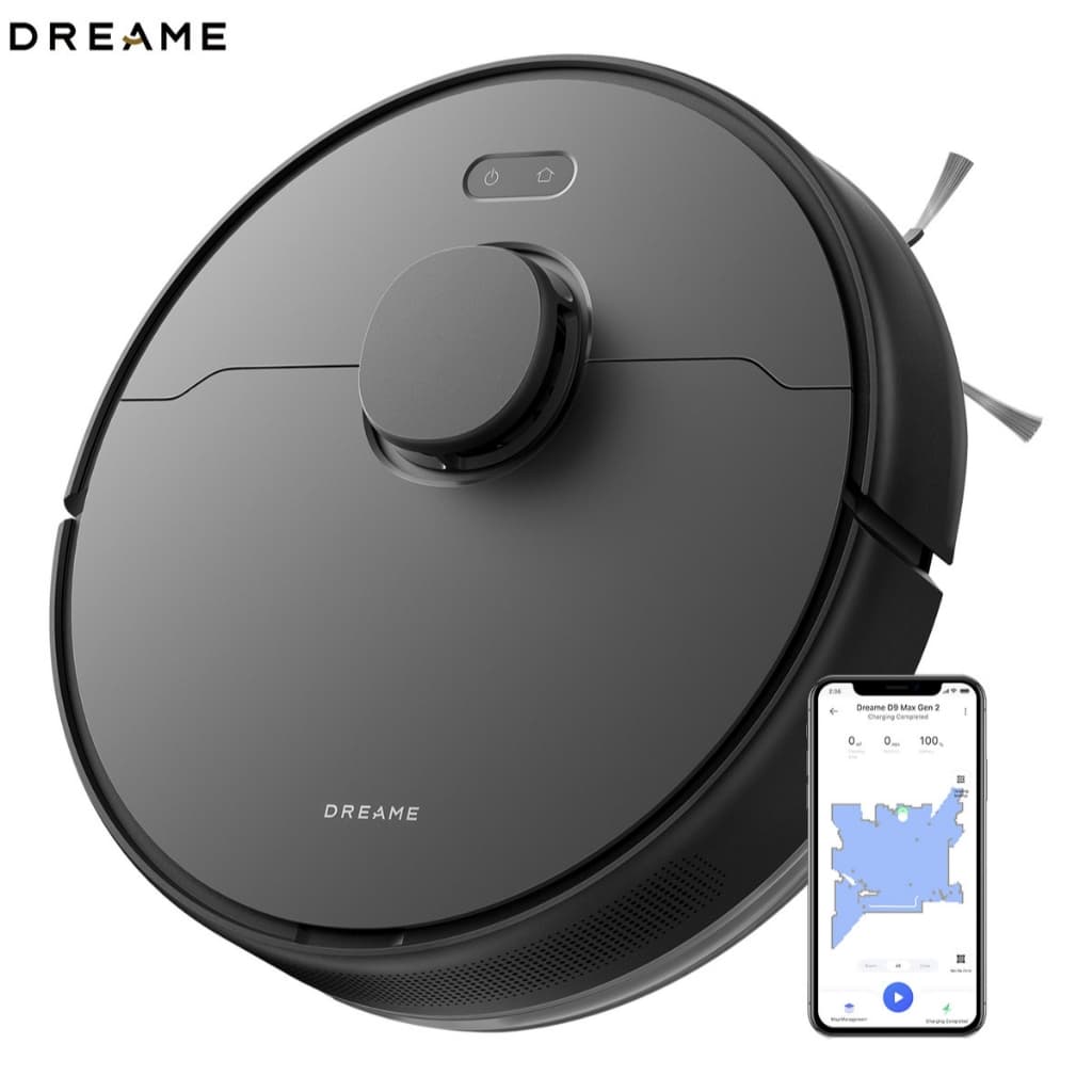 Aspirador de pó e passa pano DREAME D9 Max Gen 2 em preto