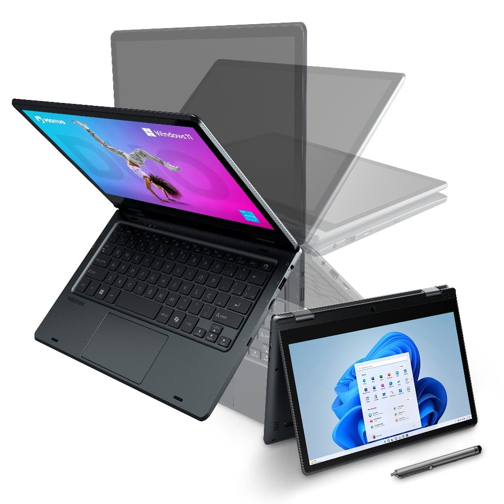 Notebook 2 em 1 Positivo Duo Intel Celeron N4500 8GB 128GB W11 Home 11" HD IPS com caneta - Cinza