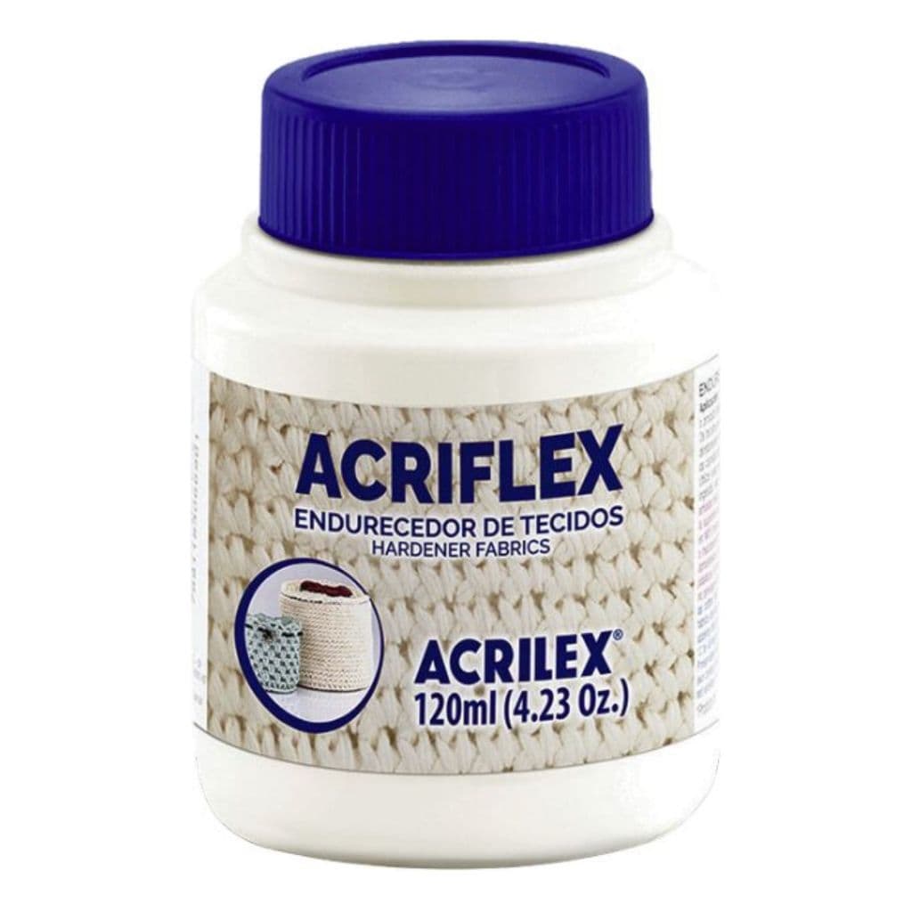 Acriflex Endurecedor E Modelador De Tecido 120g - Acrilex Artesanato MDF Madeira Tela Gesso Cerâmica