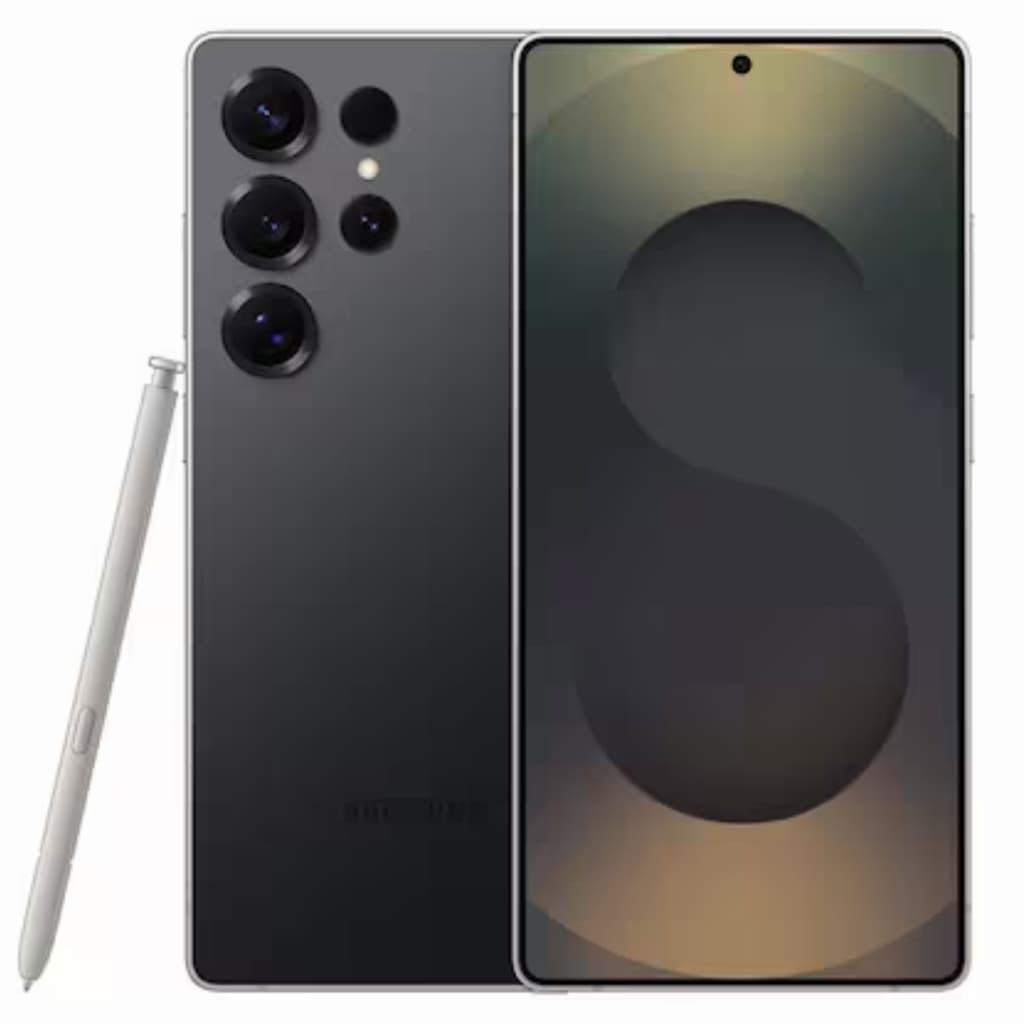 Smartphone Samsung Galaxy S25 Ultra Titânio Preto com S Pen - Lateral