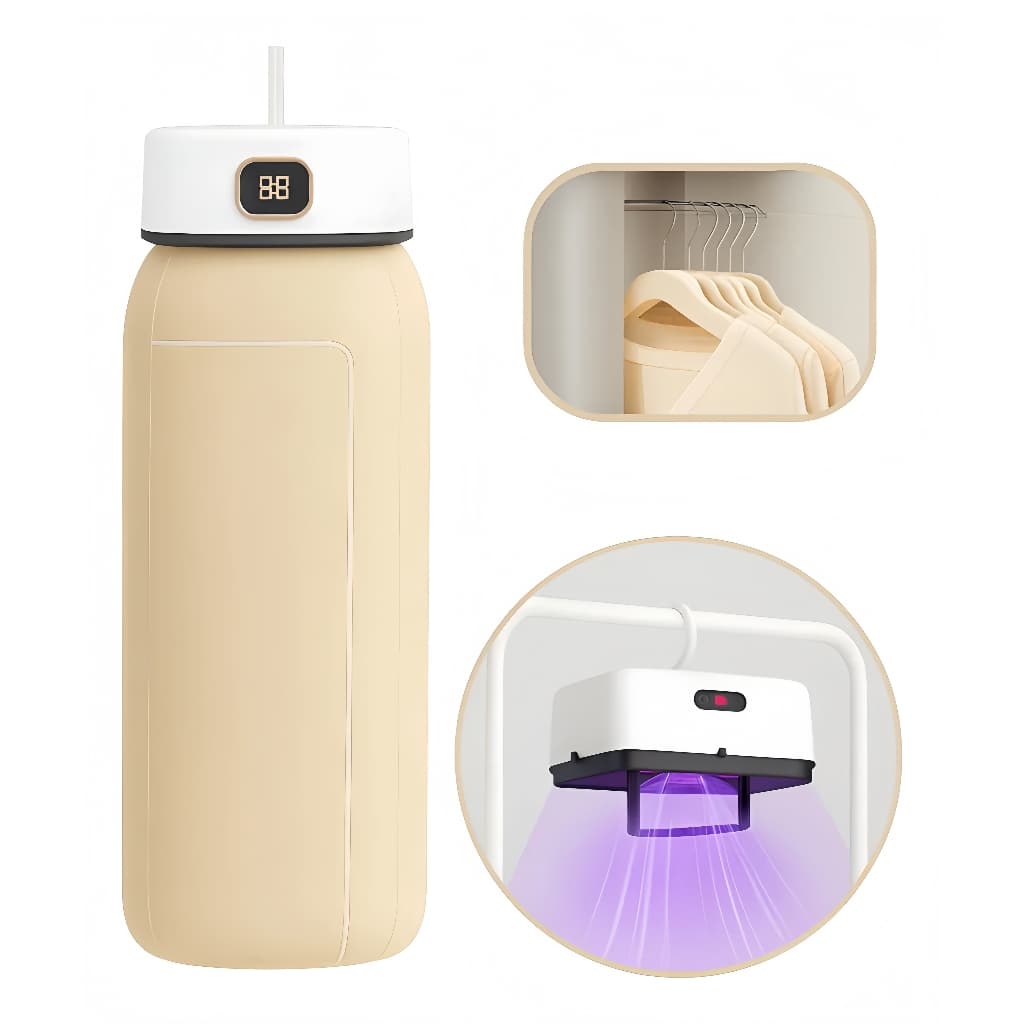 Secador de roupas portátil 220v secadora cortina 110v mini com display digital e luz ultravioleta