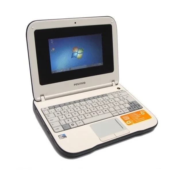 Netbook Positivo Novinho Mobo S7 Notebook Laptop Com Cartão Sd De 32gb Win7 Wi-fi
