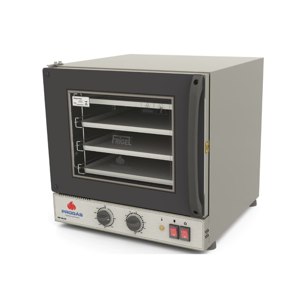 Forno elétrico Progás Turbo Fast Oven Preto 4 Esteiras PRP-004 G2 Analógico